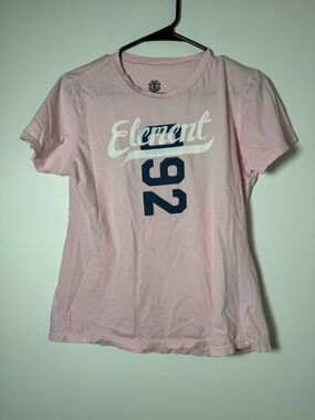 Element Pink Graphic Tee Kids XL 92 Logo Short Sleeve Cotton